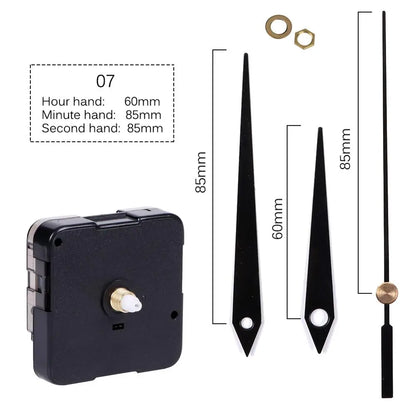 Clock Mechanism Silent Quartz Movement Machine Wall Hands Pointer Set Clockwork Table Long Shaft DIY Watches Repair Parts - 5