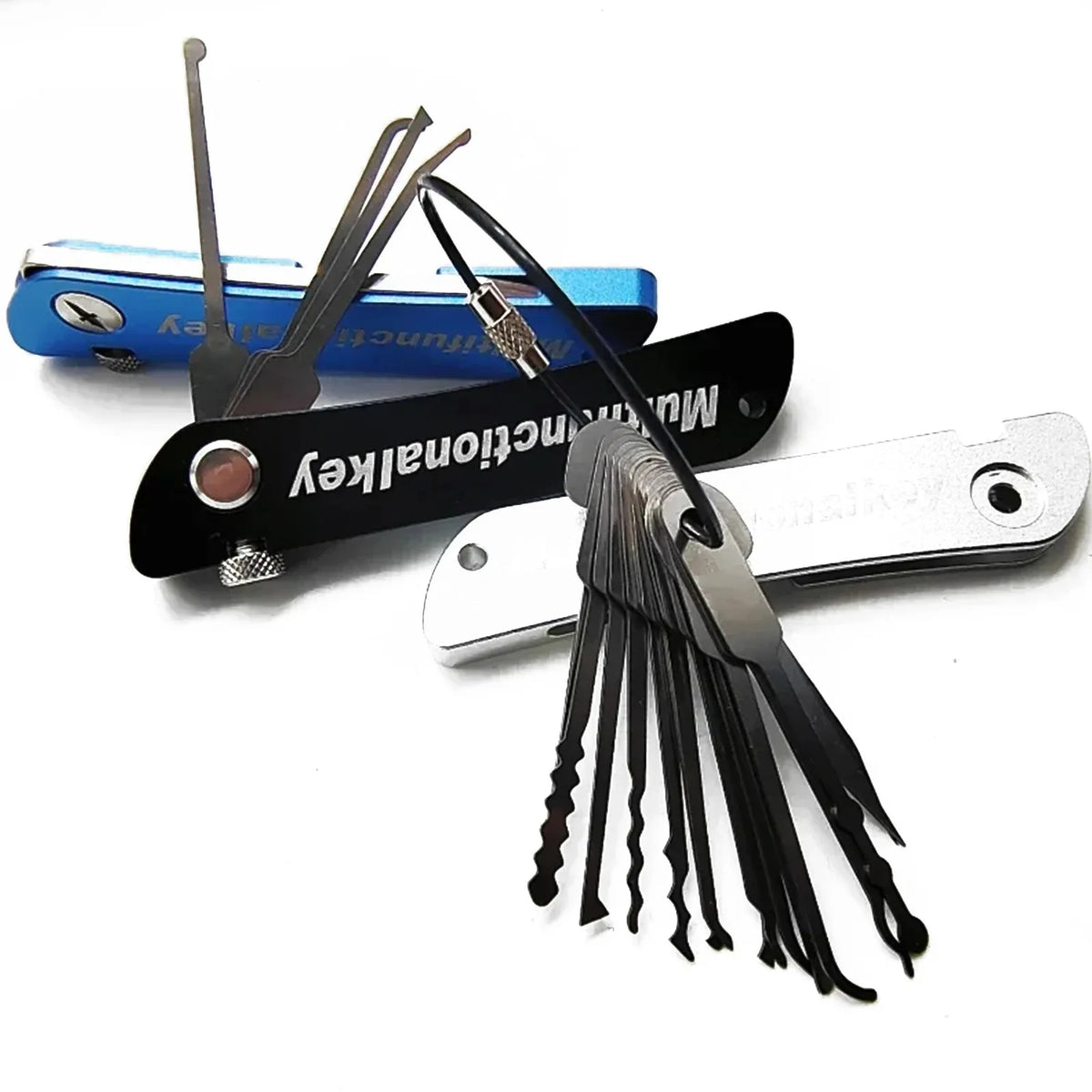 21-in-1 Lock Picking Tools Set Stainless Steel Durable Locksmith Mini Hook Pick Key Extractor Multi-function Outdoor Lover Gi