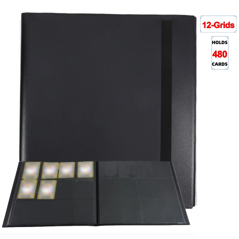 1Pc Card Binder 160/360/480 Trading Card Holder Book Durable Side Loading Card Book With Gaming Cards PP Cover Binder For Car
