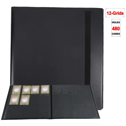 1Pc Card Binder 160/360/480 Trading Card Holder Book Durable Side Loading Card Book With Gaming Cards PP Cover Binder For Car