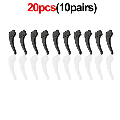 2/40pcs Silicone Ear Hook Anti-slip Glasses Leg Ear Sleeve Bracket Fastener Sunglasses Accessories Grip Anti-fall Eyewear Hol