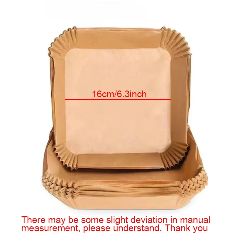 50pcs/100pcs Air Fryer Paper Cup Cake Mold Special Paper for Air Fryer Baking Oil-proof Oil-absorbing Paper for Household