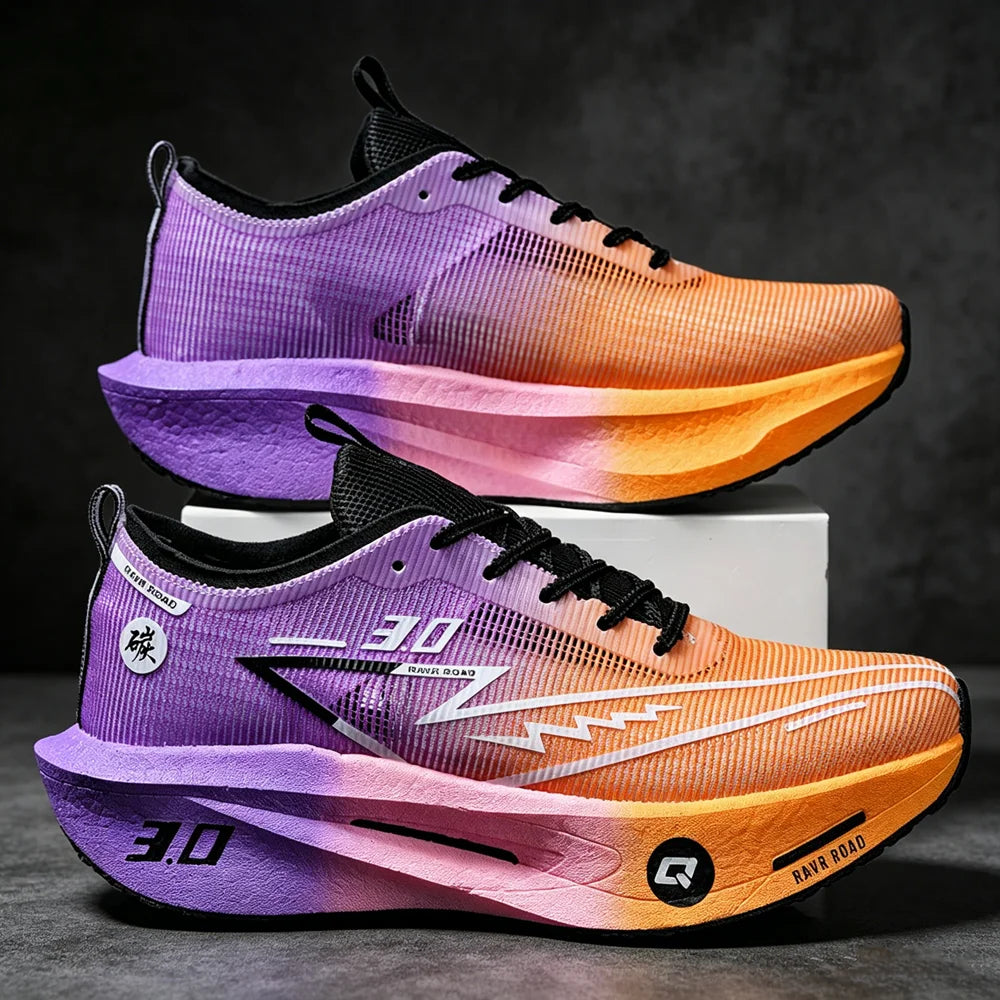 Men Running Shoes Carbon Board Marathon Sports Speciality Breathable Lightweight Women's Comfortable Athletic Nonskid Sneaker