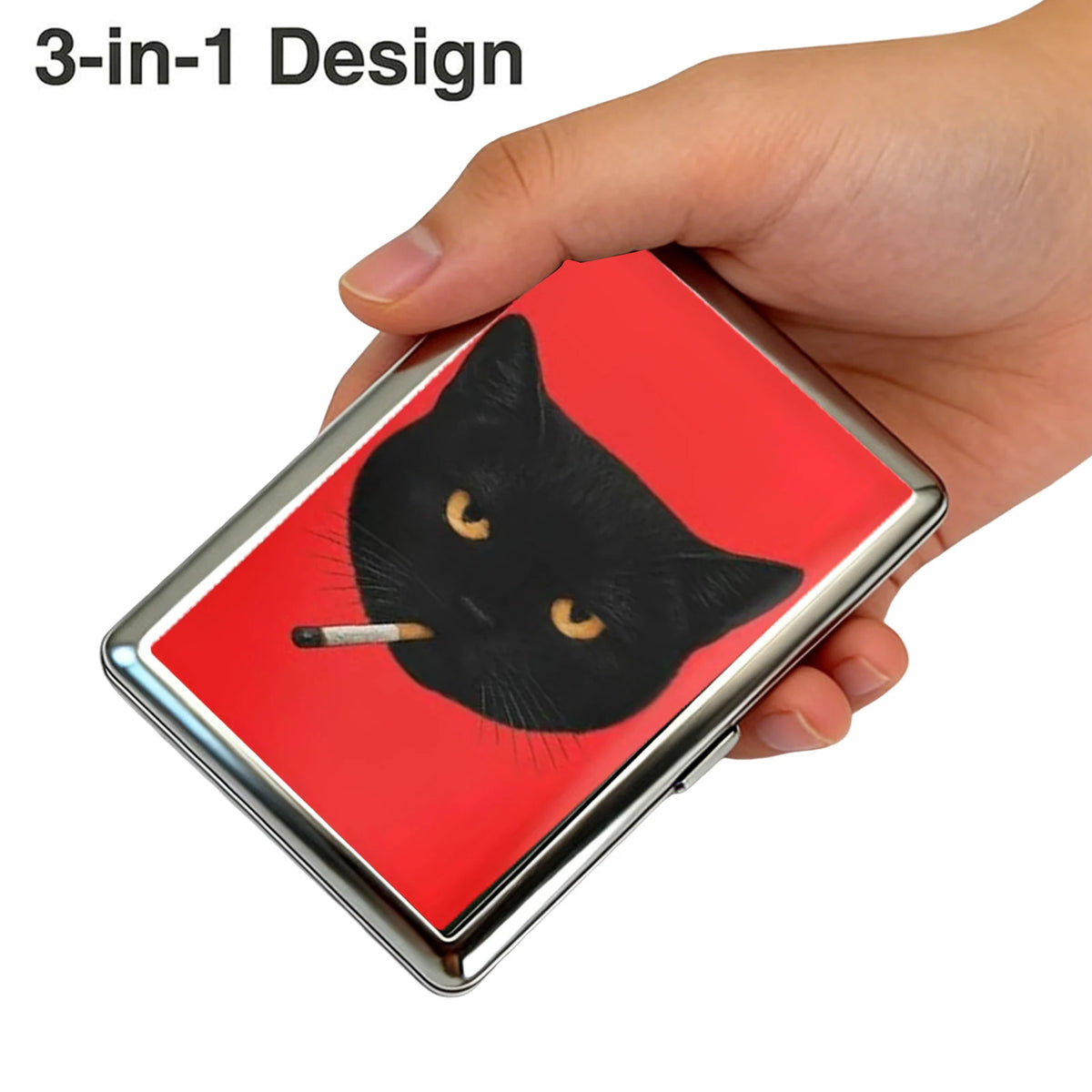 Vintage-Style Vintage Card Case Art Deco Design Metal Material Metal Case Easy Snap Multifunction Cash Case Business Card Hol