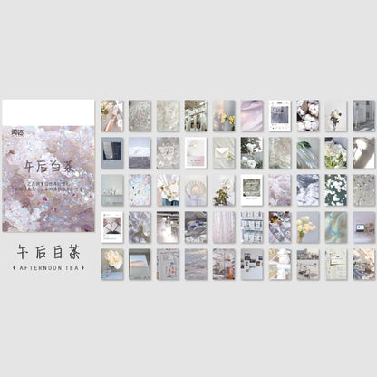 Yoofun 50 Sheets Natural Scenery&Art Paintings Stationery Stickers Book Aesthetic Landscape Cute Scrapbooking Planner Journal