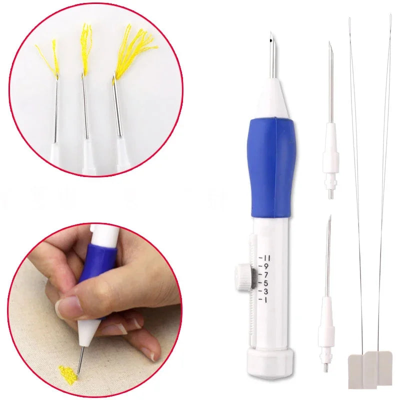 50 Colors Embroidery Thread 3 Needles 2 Threaders Craft Tool Punch Needle Set Embroidery Stitching Craft Tool for DIY Sewing 