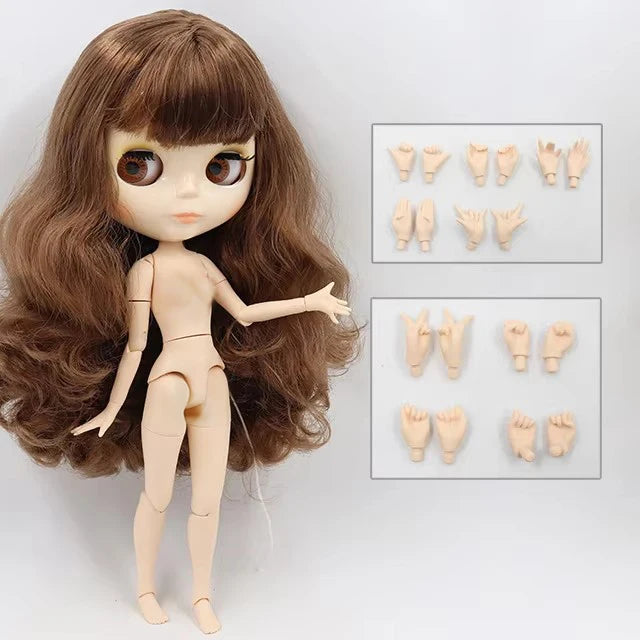 ICY DBS blyth doll 1/6 bjd toy joint body white skin shiny & matte face 30cm on sale special price toy gift anime doll - glos