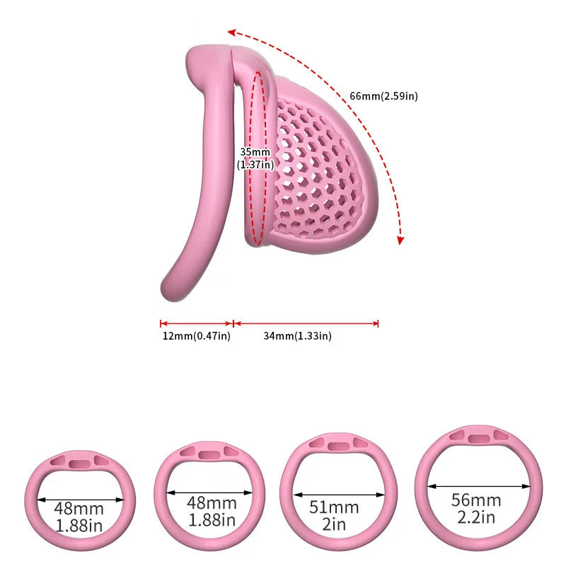 Male Chastity Cage Breathable Honeycomb Design With Removable Lock Cock Cage Comfortable Anti Pinch BDSM For Men Adult Sex To