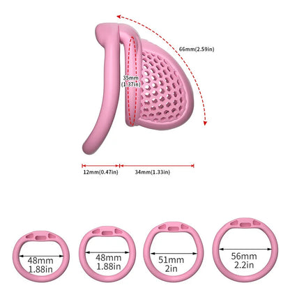 Male Chastity Cage Breathable Honeycomb Design With Removable Lock Cock Cage Comfortable Anti Pinch BDSM For Men Adult Sex To
