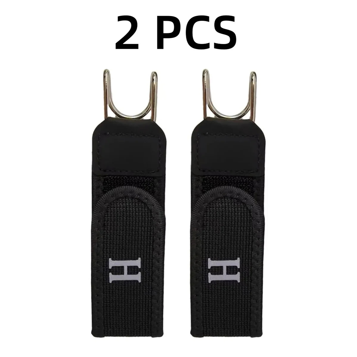 2Pcs Adjustable Buckleless Belt Hook Elastic Velcro Waist Buckle Waist Belt For Men‘s Gift Casual Belt With Buckle - 2PCS Bla