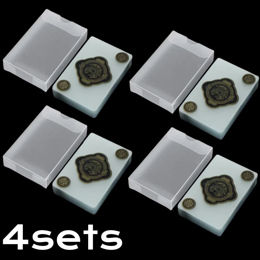 Waterproof Transparent Plastic Playing Cards 2Sets Creative Durable PVC Poker for Deck Board Game and Classic Card Games Acce