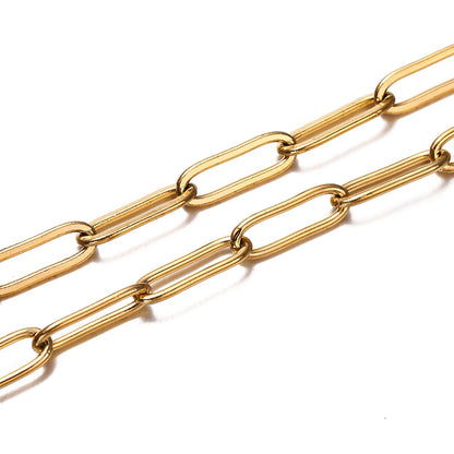 1M 3/4mm Stainless Steel Chain No Fade Cable Gold Chains for Necklace Bracelet Anklet DIY Jewelry Making Components