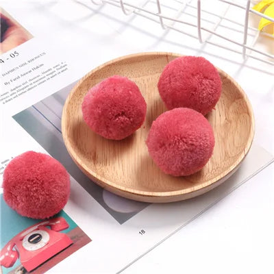 Multi Size Pom Piel 15mm/20mm/25mm/30mm/40mm Soft Pompones Fluffy Plush Crafts DIY Pom Pom Bal Wedding Sewing Party Accessori