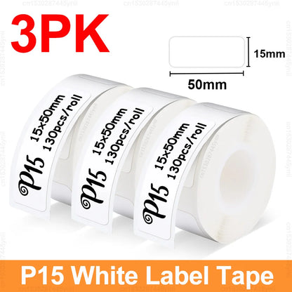 P15 Thermal Label Printer Similar as D11 D110 D101 Marklife P15 Mini Label Maker Handheld Label Machine with Adhesive Label T