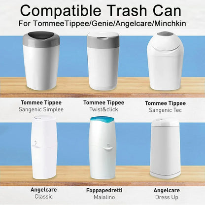 Multi-Colour Diaper Pails Refills For Tommee Tippee Sangenic Simplee or Twist&click For Angelcare For Genie For Munchkin Pail