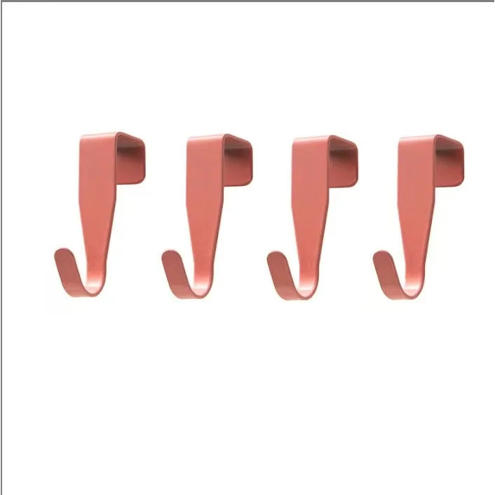 4PCS Cabinet Door Hook Colorful Kitchen Door Rear Hanger Drawer Office Table Key Bag Storage Hook For Home Bathroom Accessori