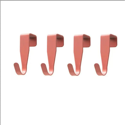 4PCS Cabinet Door Hook Colorful Kitchen Door Rear Hanger Drawer Office Table Key Bag Storage Hook For Home Bathroom Accessori