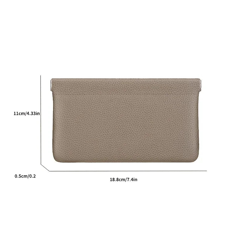 Storage Bag PU Leather For Long Wallet Passport Driver's License Document Holder Data Cable Cosmetic Bag for Women Men