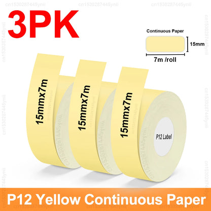 P12 Thermal Label Printer Similar as D11 D110 D101 Marklife P12 Mini Label Maker Handheld Label Machine with Adhesive Label T