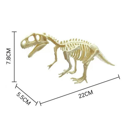 Simulation Dinosaur Fossil Plastic Skeleton Model Children's DIY Handmade Dinosaur Skeleton Assembly Kit Tyrannosaurus Rex Mo