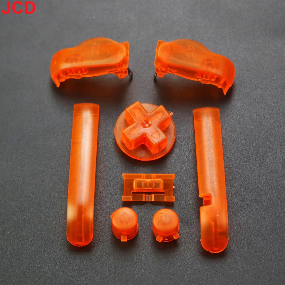 1 Set 17color AB Colorful L R Buttons Keypads For Gameboy Advance Buttons Frame For GBA D Pads Power ON OFF Buttons - Through