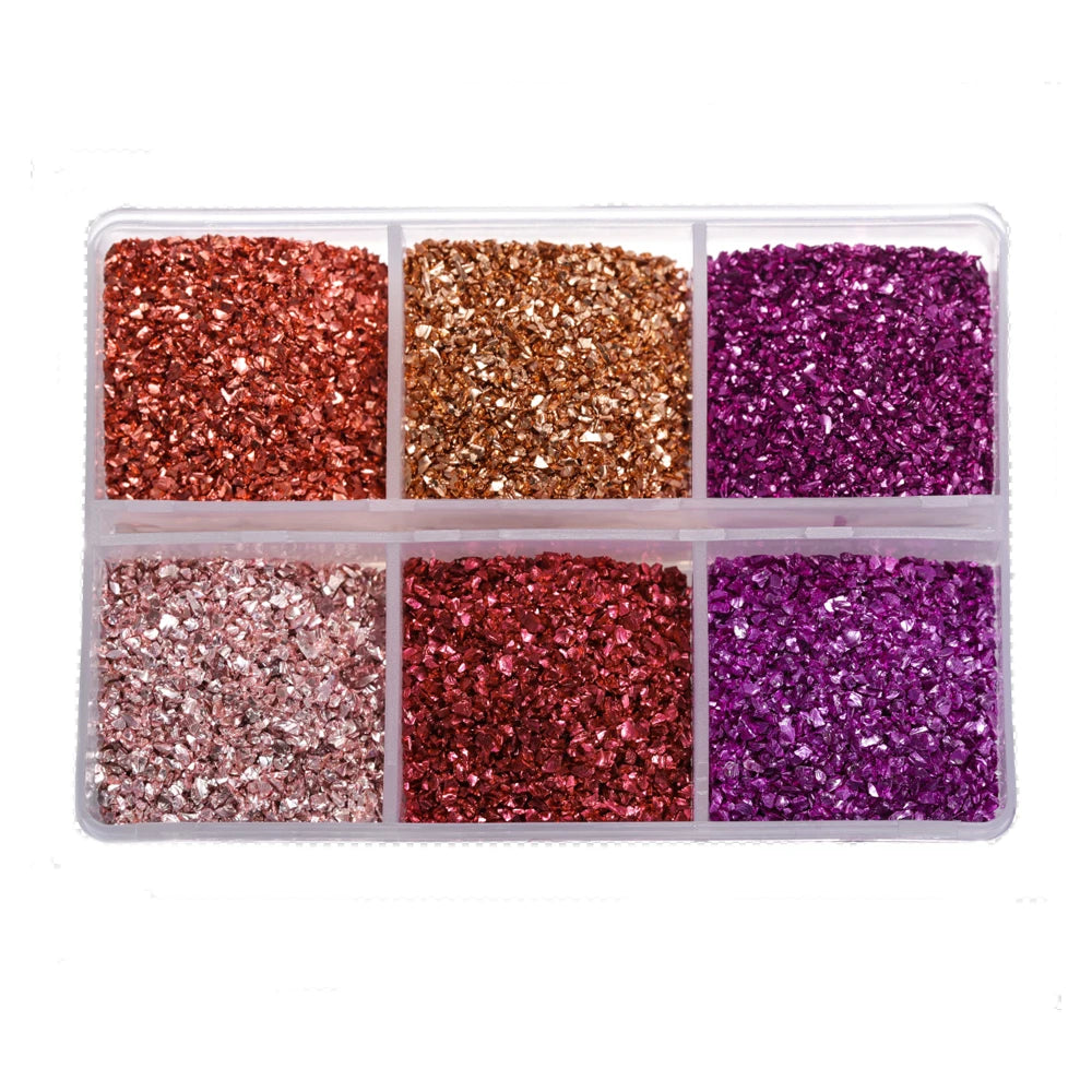 30g/Box Crushed Glass Stones Resin Filling Irregular Broken Stone for DIY Epoxy Resin Mold Crafts Nail Art Decoration Materia