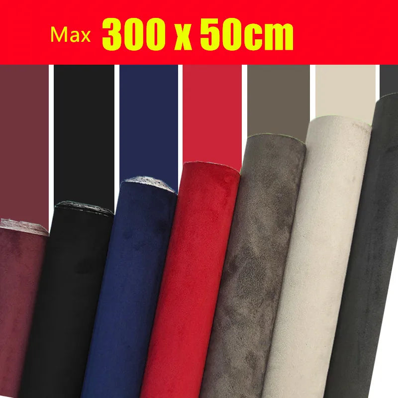 Self-Adhesive Suede Fabric Microfiber Luxurious Plush Car Interior Wrap Velvet Fabric for Jewelry Display Case Decor DIY Craf