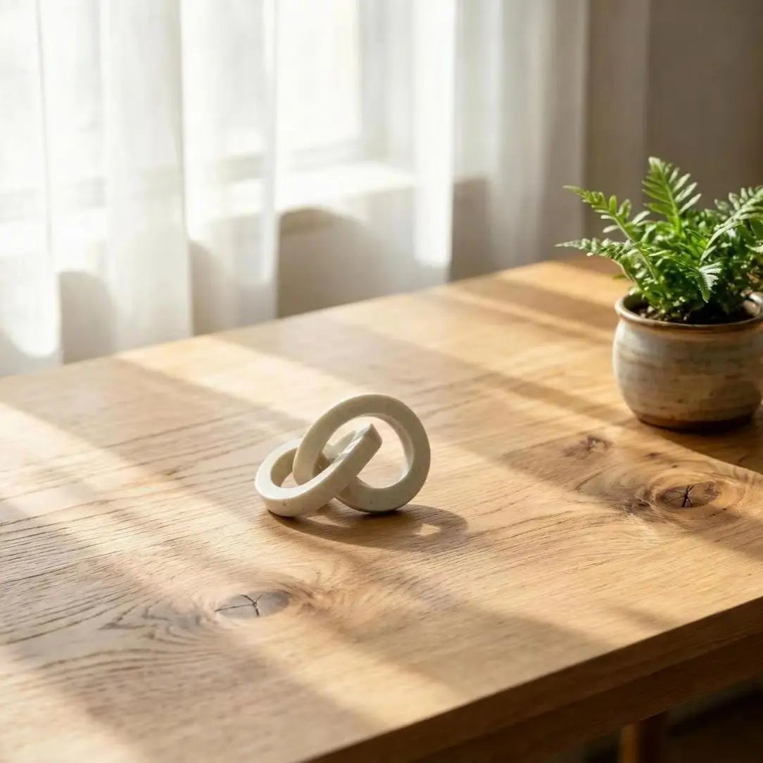Nordic-Style Resin Artistic Knot Ornament Minimalist Home Decor Sculpture for Bedrooms, Living Rooms, Office Abstract Art Dec