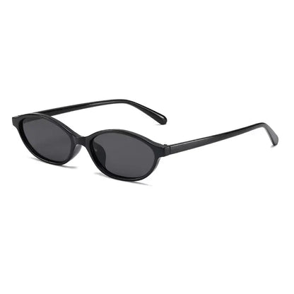 Sexy Small Oval Women's Sunglasses 2025 New Fashion Leopard Brown Hot Sun Glasses Female Retro Colorful Shade Eyeglass - Blac