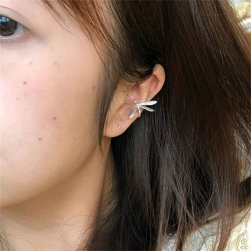 XIYANIKE Vintage Delicate Dragonfly No Hole Ear Bone Clip Earrings For Women New Fashion Jewelry Party Gift серьги жен
