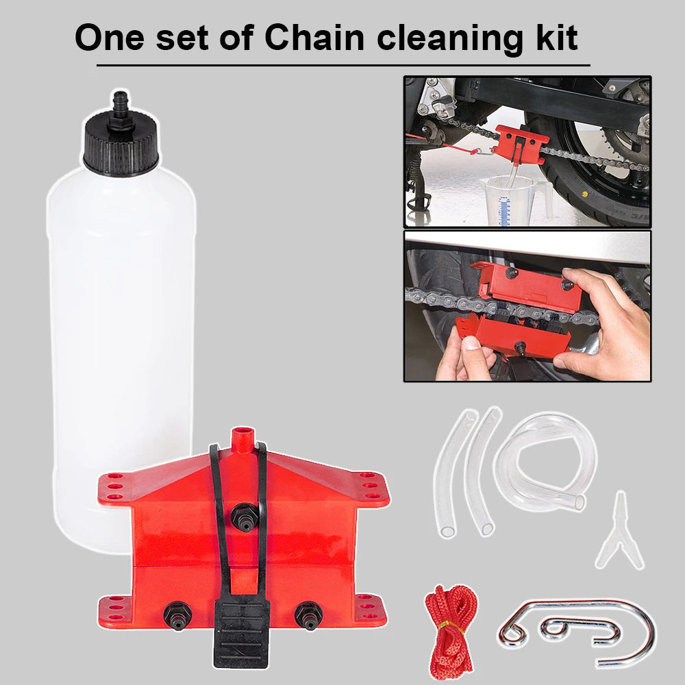 Chain Cleaner Mountain Cycling Cleaning Kit Portable Bicycle Chain Cleaner Bike Brushes Scrubber Wash Tool Outdoor Accessorie
