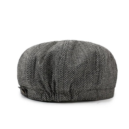 Unisex Casual Newsboy Hat for Travel, Shopping & Vacation - Retro Beret for Spring, Autumn & Winter