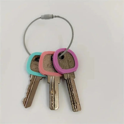 12 Sets of Vintage Key Covers, Multi-color Charming Silicone Key Caps, for Protecting and Organizing Door Keys