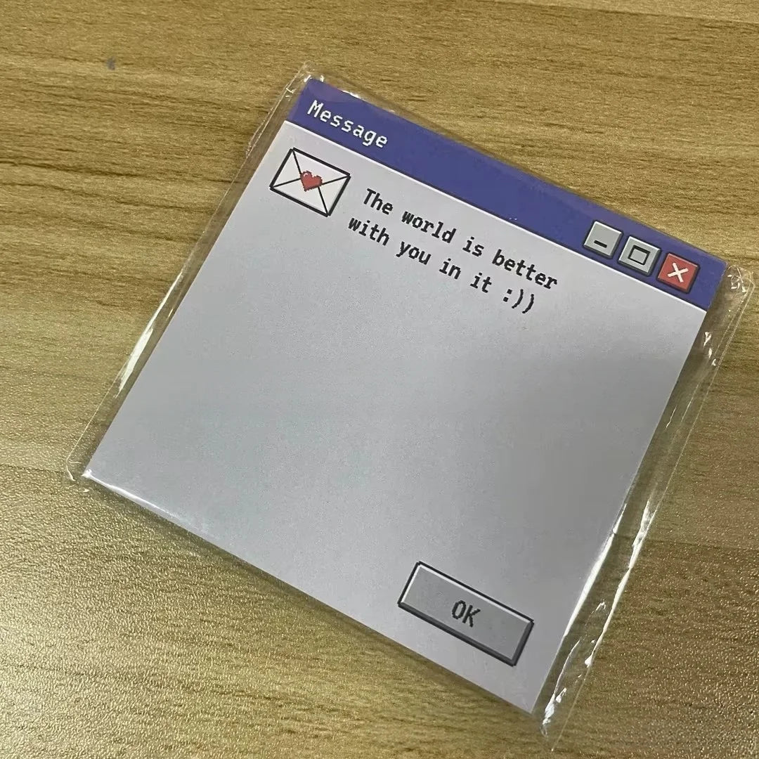 50 Sheets Computer Drawing Board Pattern Notepad Funny Stationery Self-Adhesive Kawaii Notepad Memo Pad Office School Supplie