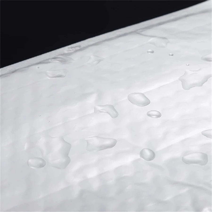 50pcs Pearlescent Film Waterproof Bubble Bag Packaging Express Bag White Foam Self Seal Pack Bag ShippingbagThickened Envelop