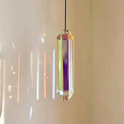 Sun Catcher Prism, Colorful Hexagonal Hanging Sun Catcher, Rainbow Catcher for Window, Room, Chandelier, Garden Home Decorati