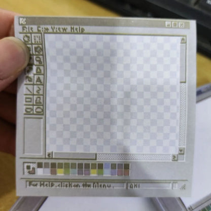 50 Sheets Computer Drawing Board Pattern Notepad Funny Stationery Self-Adhesive Kawaii Notepad Memo Pad Office School Supplie