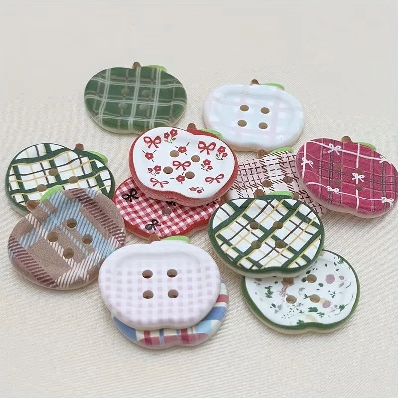 12 Retro Checkered Button Decorated Novel Fridge Magnets, Suitable for Home Use, Refrigerator and Kitchen Magnets