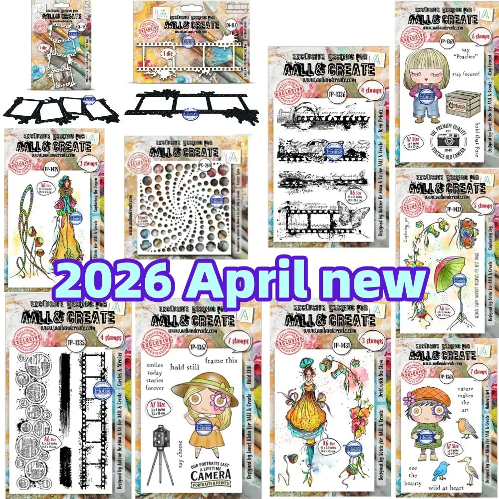 2026 April new Framework Metal Cutting Dies and Clear Stamps cut die mold blade knife punch Scrapbook Paper craft stencils di