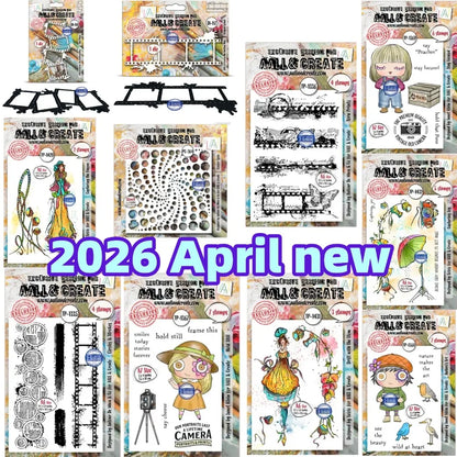 2026 April new Framework Metal Cutting Dies and Clear Stamps cut die mold blade knife punch Scrapbook Paper craft stencils di