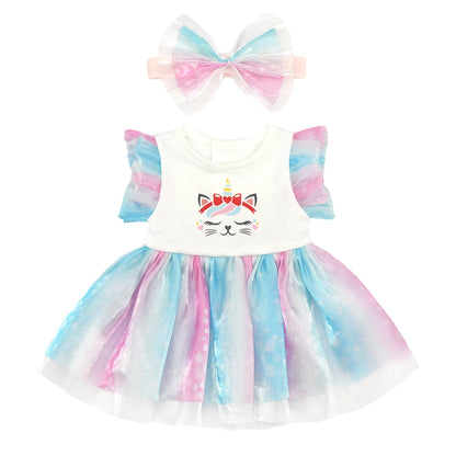 Baby Born Doll Outfits For 13-18 Inch Newborn Doll Cute Jumpers Rompers Suit+Shoes Doll Accessories Festival Birthday Gift - 