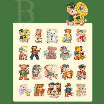 40pcs/lot Kawaii Stationery Stickers animal amusement park DIY Junk Journal Paper stickers Planner Decorative Mobile stickers