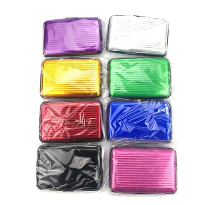 Business Credit Cards Holder ID Card Case Aluminum Metal Waterproof Bank Card Protection Holder Case Men Women Wallets
