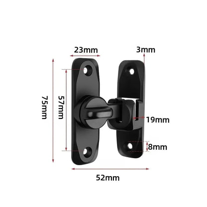 90/180 Degree Flip Door Lock Home Security Sliding Door Latch Small Gate Latches Hardware Anti-theft Lock Zinc Alloy Door Bol