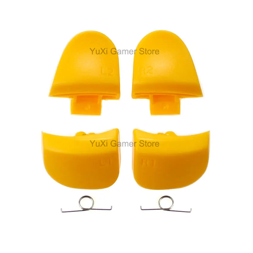 YuXi L1 R1 L2 R2 Trigger Buttons Replacement for PS5 BDM-030 V3.0 Controller Button Set With Springs - Yellow