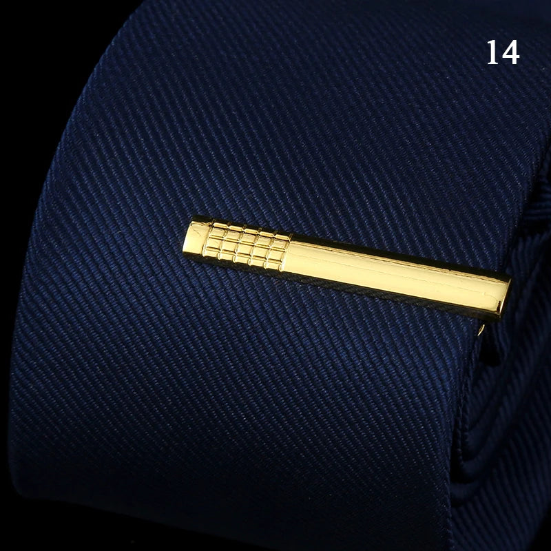 Tie Pin For Men Classic Tie Clips Copper Tie Bar Tie Collar Pin Business Corbata Necktie Clip Jewelry Gift Wedding Accessorie