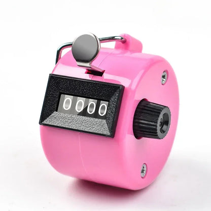 Handheld 4 Digital Tally Counter Mechanical Manual Palm Clicker Number Count Assorted Tally Counter Number Count