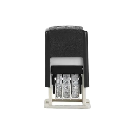 DIY Handle Account Date Stamps Stamping Automatic Ink Return Mini Self-Inking Stamps for Office Supplies Date Wheel Stamp - b