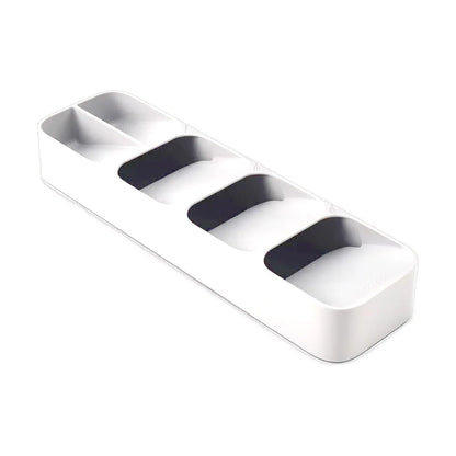 Multi-purpose Cutlery Storage Tray Cutlery Fork Spoon Compartmentalized Organizer Kitchen Drawer Categorized Storage Boxes - 