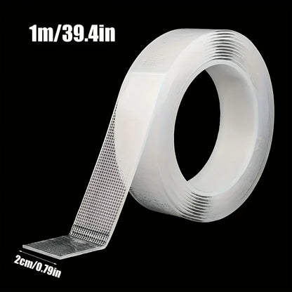 Heavy Duty Nano Tape Double Sided Transparent Waterproof Adhesive Tape Removable Strong Sticky Mounting Tape for Home Office 